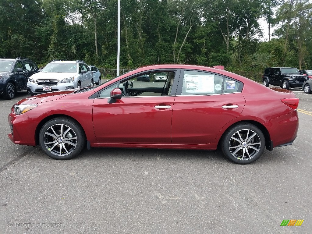 2019 Impreza 2.0i Limited 4-Door - Crimson Red Pearl / Ivory photo #3