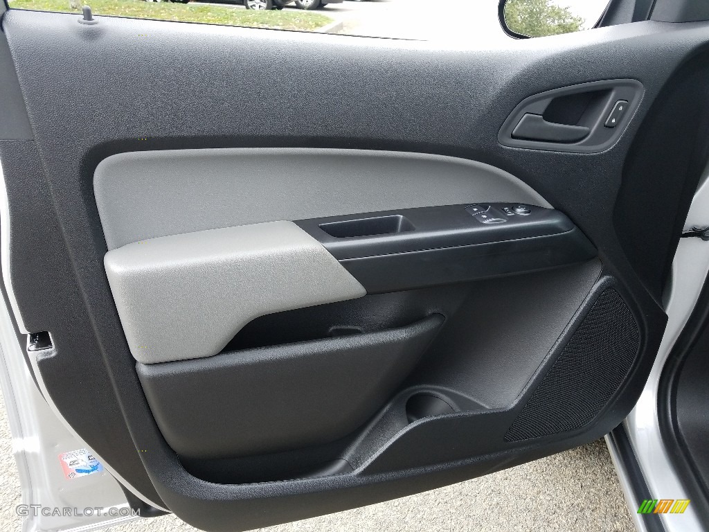 2019 Chevrolet Colorado WT Extended Cab Jet Black/Dark Ash Door Panel Photo #129528248