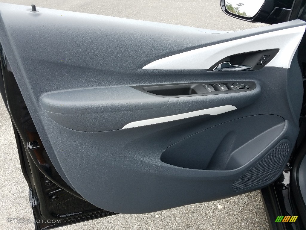 2019 Chevrolet Bolt EV LT Dark Galvanized/­Sky Cool Gray Door Panel Photo #129528929