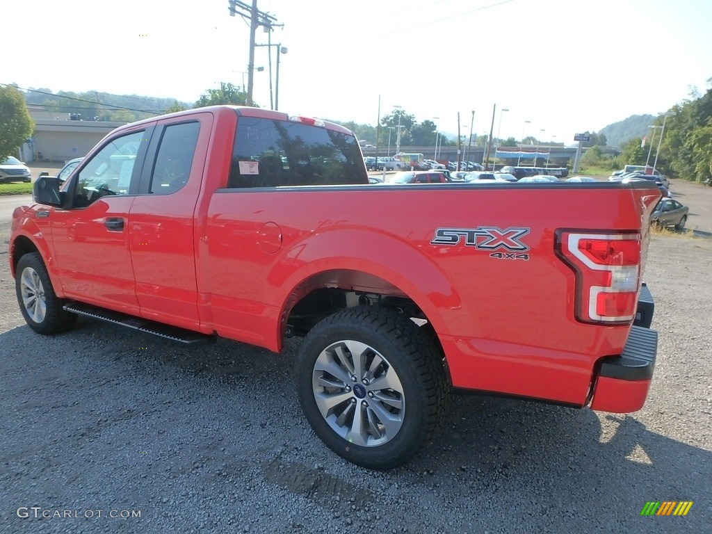 2018 F150 STX SuperCab 4x4 - Race Red / Black photo #4