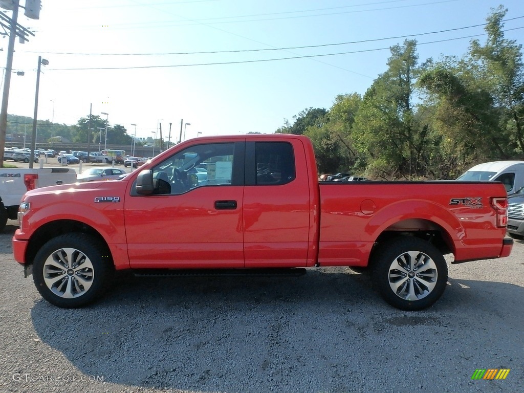 2018 F150 STX SuperCab 4x4 - Race Red / Black photo #5