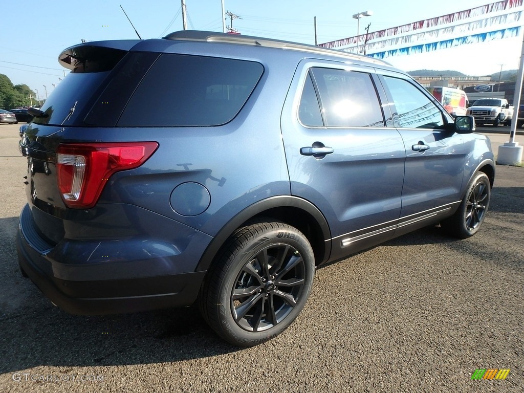 2018 Explorer XLT 4WD - Blue Metallic / Ebony Black photo #2