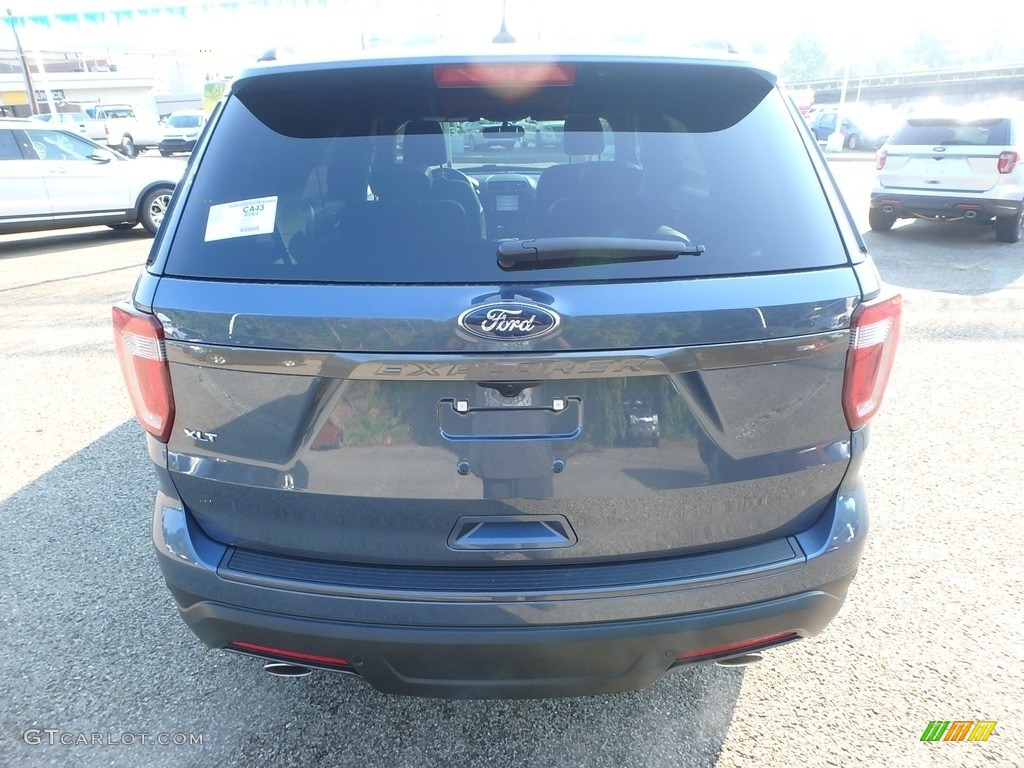 2018 Explorer XLT 4WD - Blue Metallic / Ebony Black photo #3