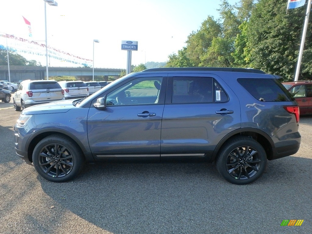 2018 Explorer XLT 4WD - Blue Metallic / Ebony Black photo #6