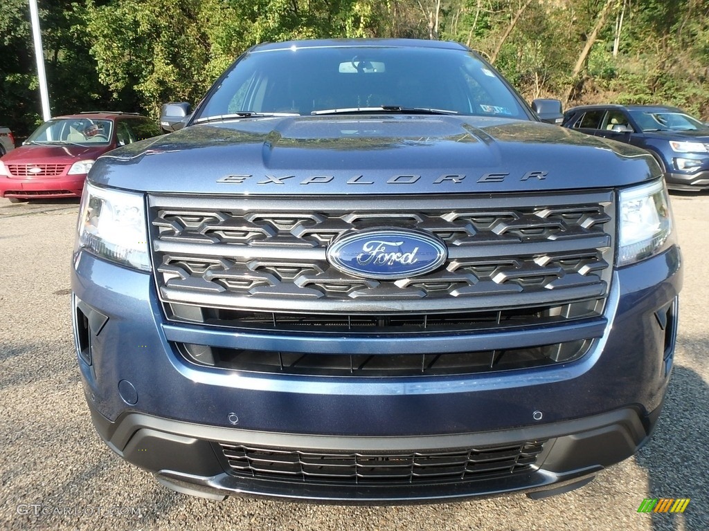 2018 Explorer XLT 4WD - Blue Metallic / Ebony Black photo #8