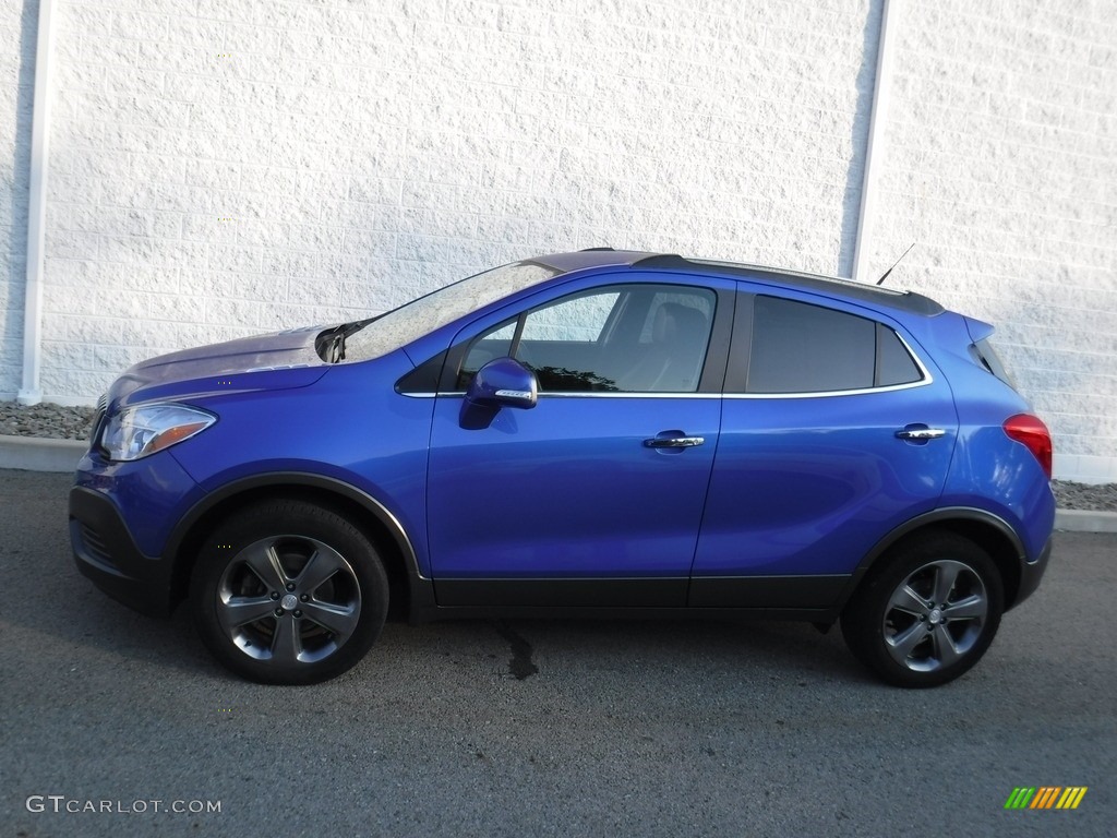 2014 Encore AWD - Brilliant Blue Metallic / Ebony photo #2