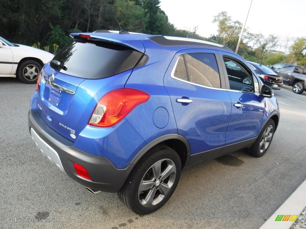 2014 Encore AWD - Brilliant Blue Metallic / Ebony photo #6