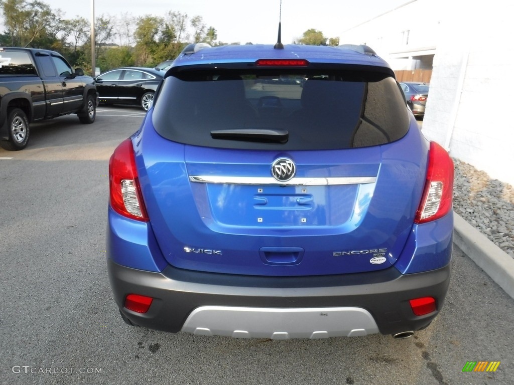 2014 Encore AWD - Brilliant Blue Metallic / Ebony photo #8