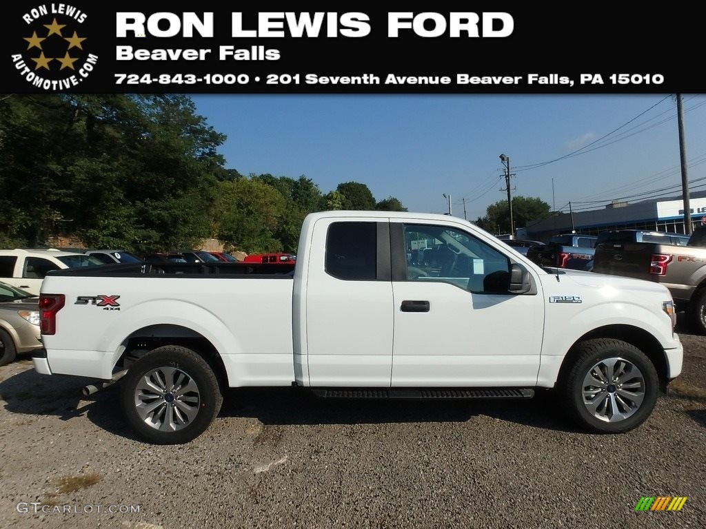 2018 F150 STX SuperCab 4x4 - Oxford White / Black photo #1