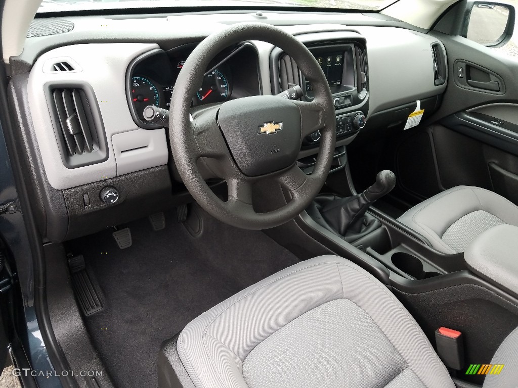 Jet Black/Dark Ash Interior 2019 Chevrolet Colorado WT Extended Cab Photo #129534554