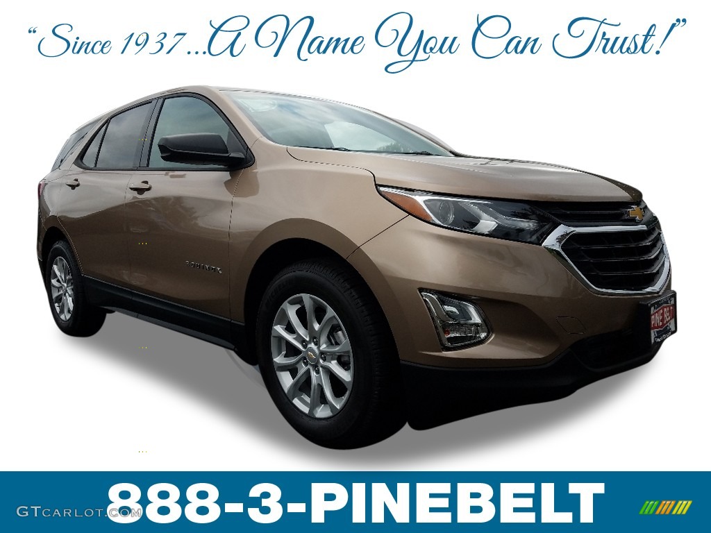 2019 Equinox LS - Sandy Ridge Metallic / Medium Ash Gray photo #1