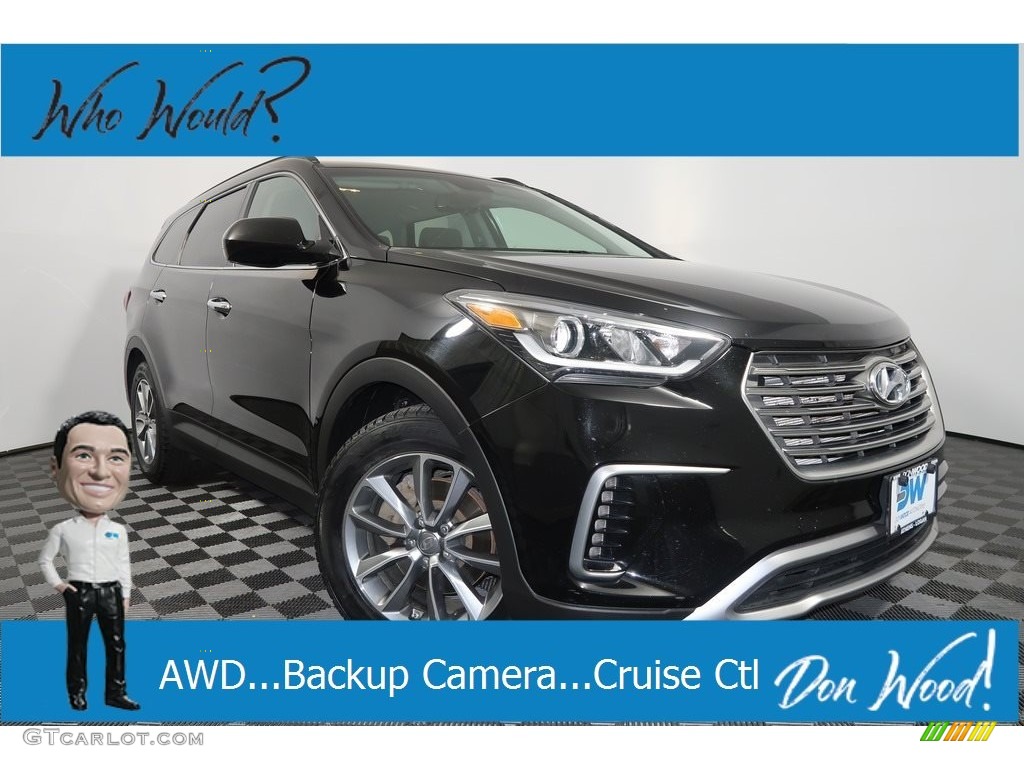 2017 Santa Fe SE AWD - Becketts Black / Gray photo #1