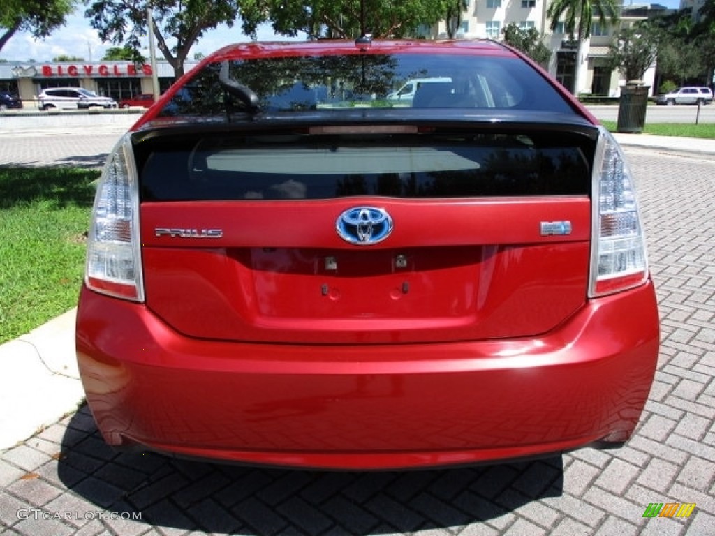 2010 Prius Hybrid IV - Barcelona Red Metallic / Bisque photo #7