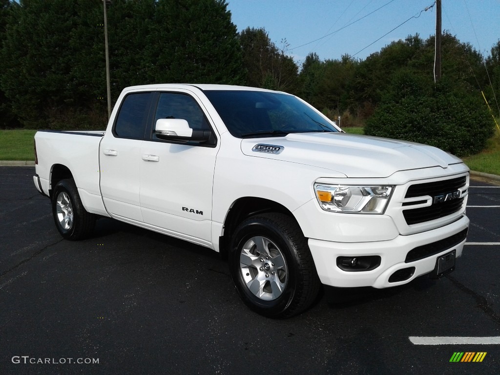 2019 1500 Big Horn Quad Cab 4x4 - Bright White / Black/Diesel Gray photo #4