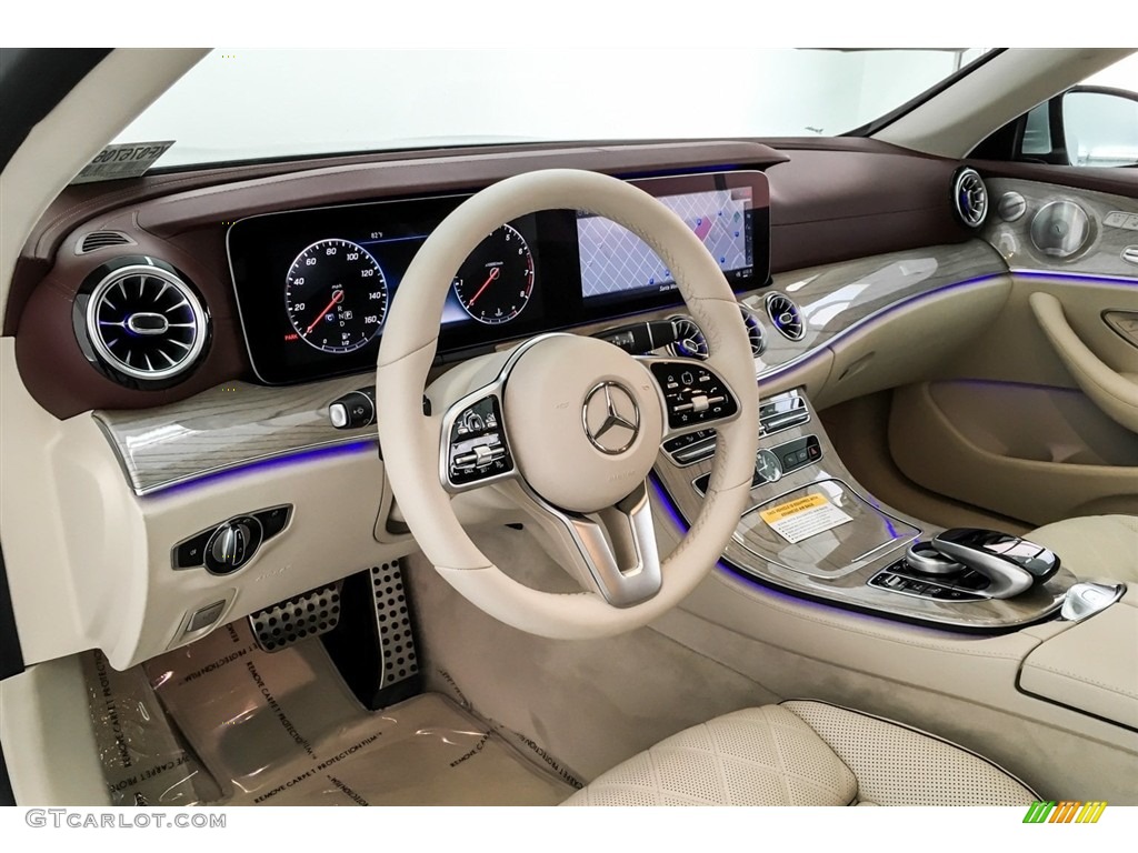 designo Macchiato Beige/Titian Red Interior 2019 Mercedes-Benz E 450 Cabriolet Photo #129542579