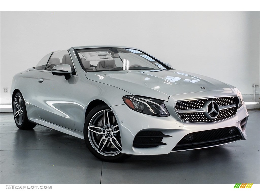 Iridium Silver Metallic 2019 Mercedes-Benz E 450 Cabriolet Exterior Photo #129542720