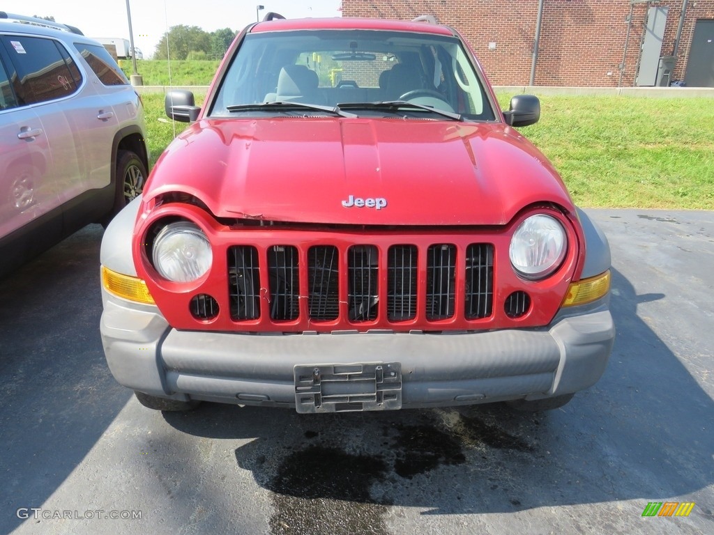 2007 Liberty Sport 4x4 - Inferno Red Crystal Pearl / Medium Slate Gray photo #2