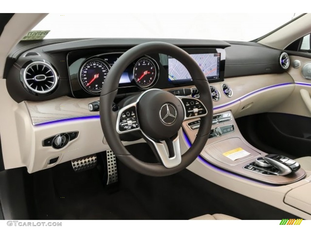 2019 Mercedes-Benz E 450 Coupe Macchiato Beige/Espresso Dashboard Photo #129547157