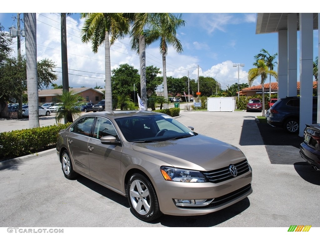 2015 Passat Wolfsburg Edition Sedan - Titanium Beige / Titan Black photo #1