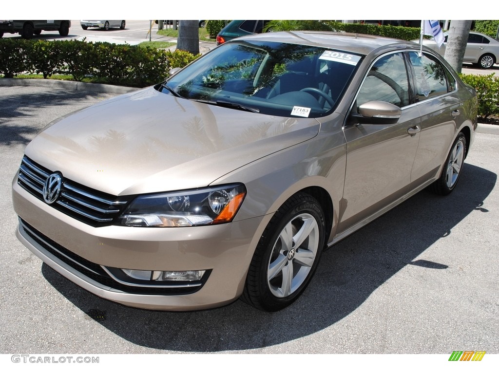 2015 Passat Wolfsburg Edition Sedan - Titanium Beige / Titan Black photo #4