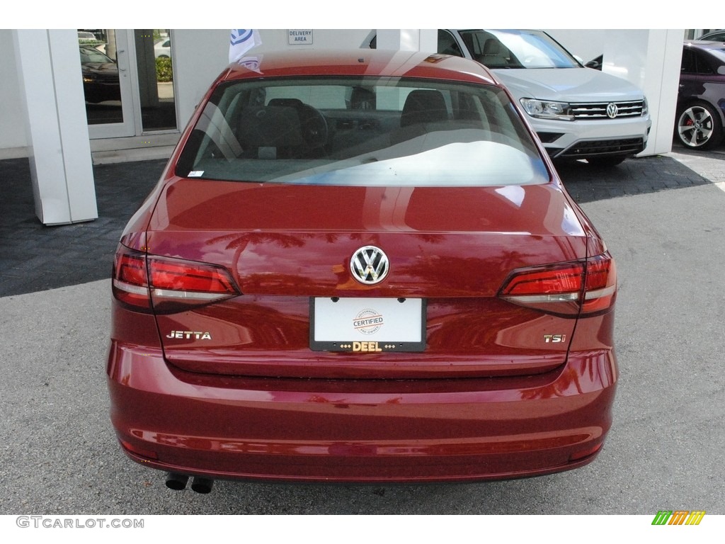 2016 Jetta S - Cardinal Red Metallic / Titan Black photo #8