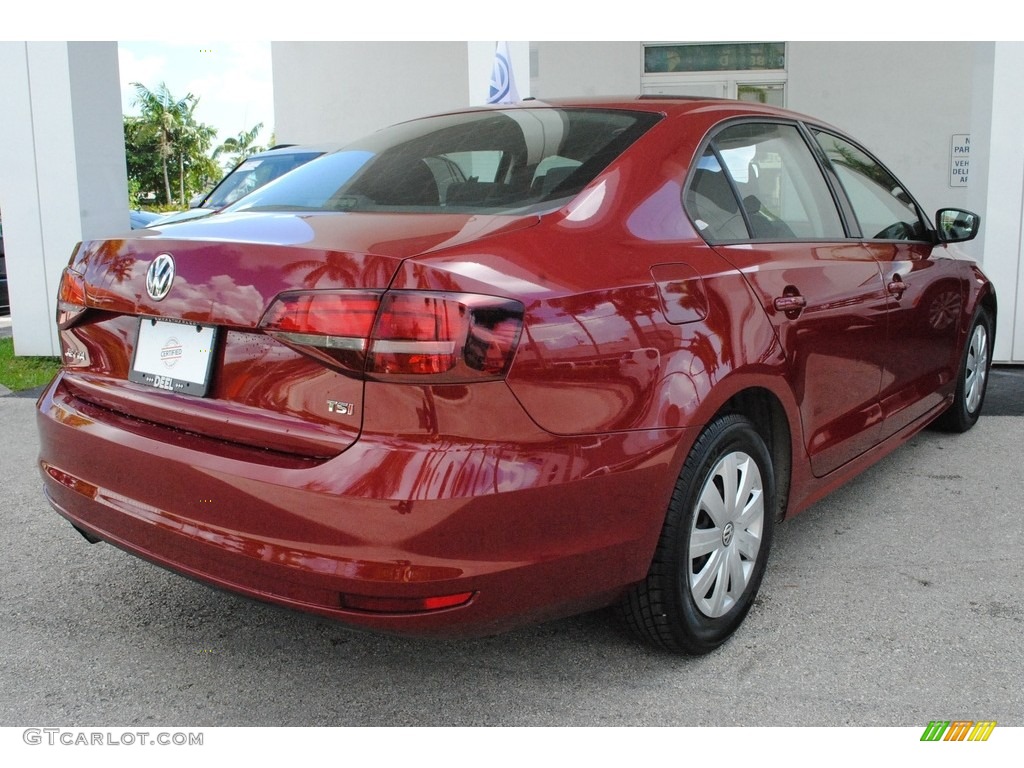 2016 Jetta S - Cardinal Red Metallic / Titan Black photo #10