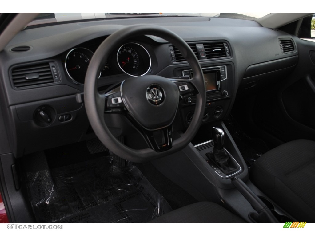 2016 Jetta S - Cardinal Red Metallic / Titan Black photo #16