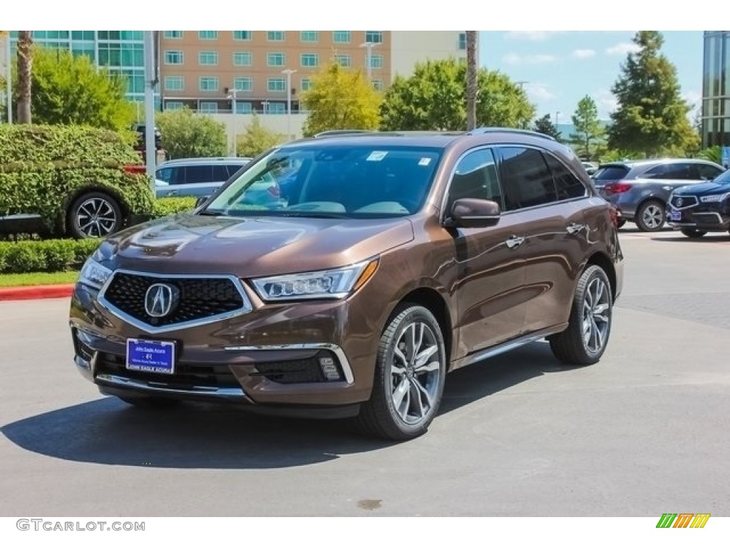 Canyon Bronze Metallic 2019 Acura MDX Standard MDX Model Exterior Photo #129552875