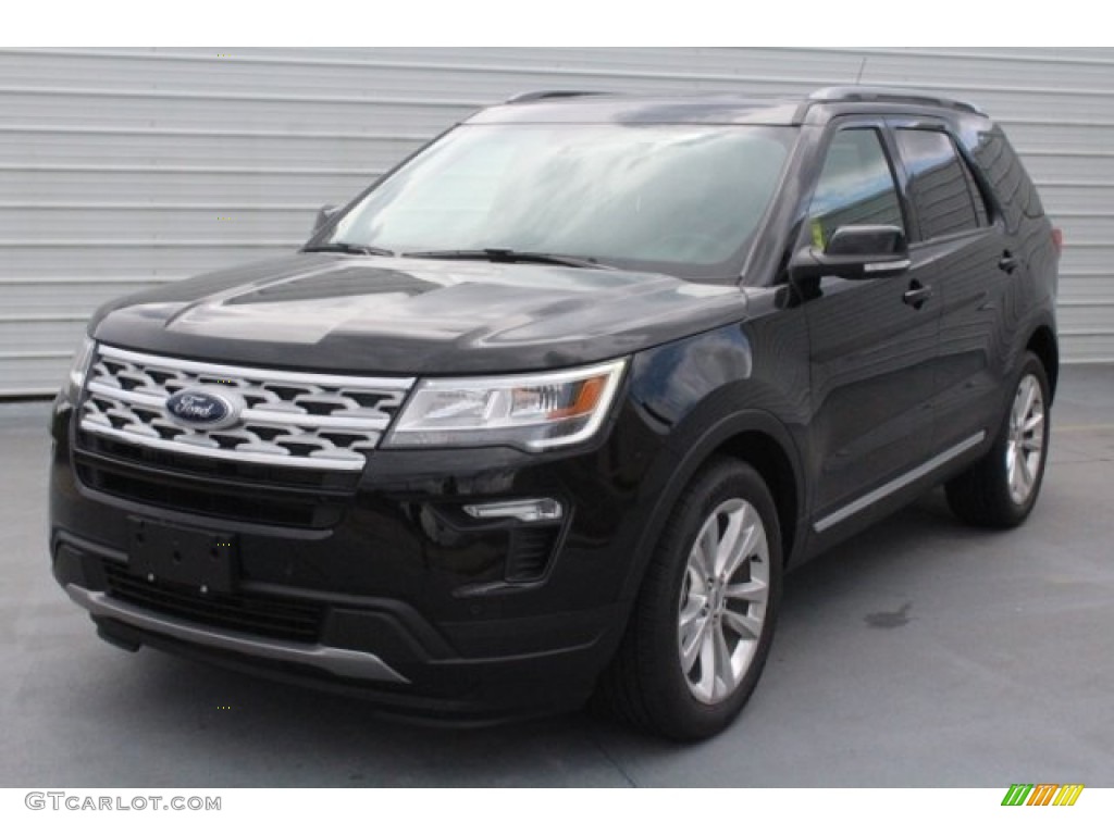 2018 Explorer XLT - Shadow Black / Ebony Black photo #3