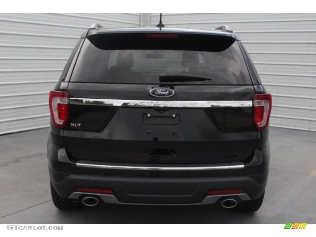 2018 Explorer XLT - Shadow Black / Ebony Black photo #8
