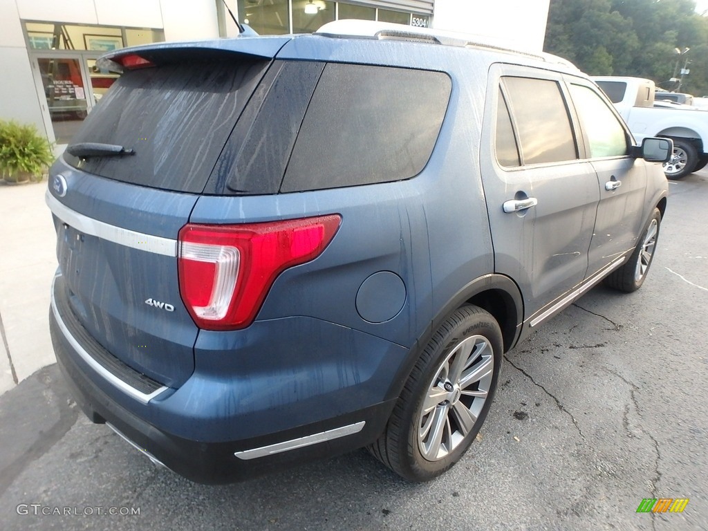 2018 Explorer Limited 4WD - Blue Metallic / Ebony Black photo #2