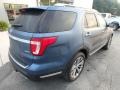 2018 Blue Metallic Ford Explorer Limited 4WD  photo #2