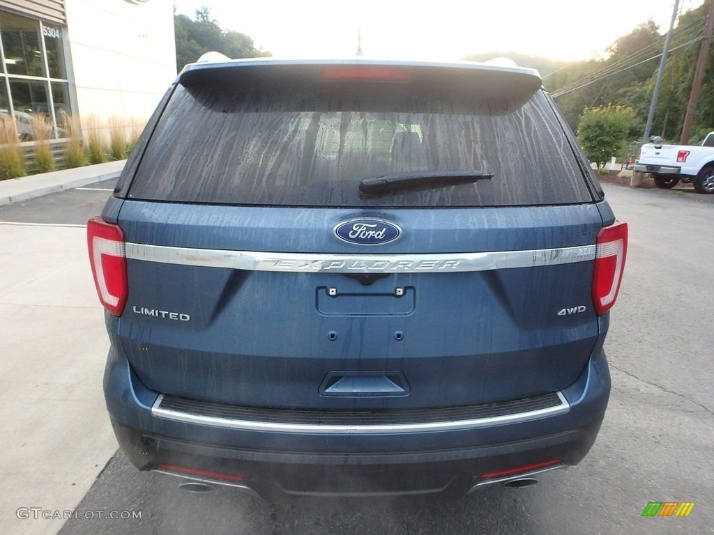 2018 Explorer Limited 4WD - Blue Metallic / Ebony Black photo #3