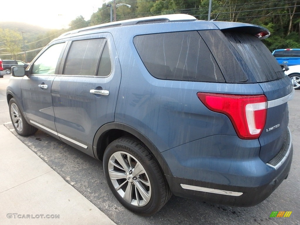 2018 Explorer Limited 4WD - Blue Metallic / Ebony Black photo #5