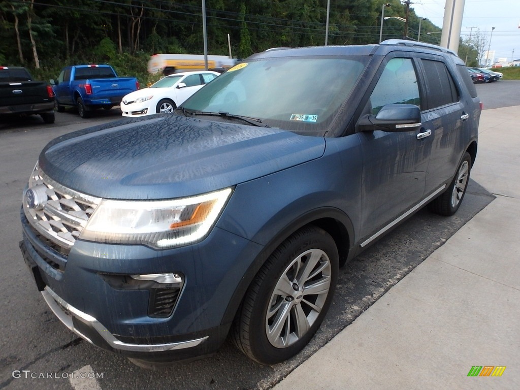 2018 Explorer Limited 4WD - Blue Metallic / Ebony Black photo #7