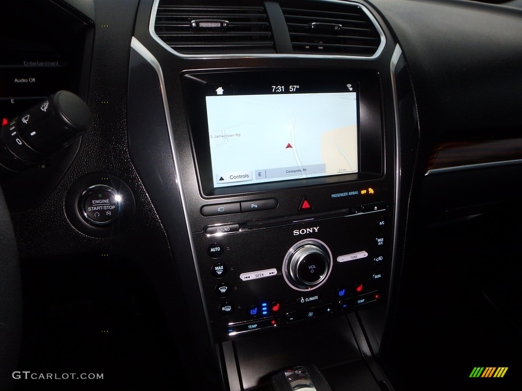 2018 Explorer Limited 4WD - Blue Metallic / Ebony Black photo #22