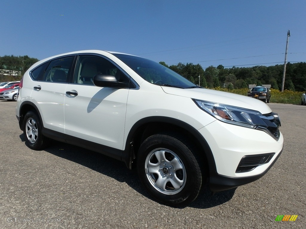 2015 CR-V LX AWD - White Diamond Pearl / Beige photo #4