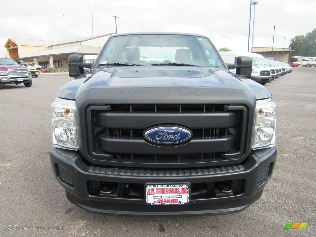 2015 F250 Super Duty XL Super Cab 4x4 - Ingot Silver / Steel photo #8