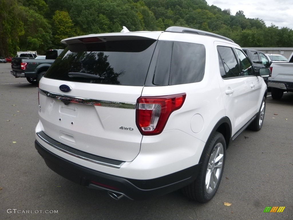 2018 Explorer XLT 4WD - White Platinum / Ebony Black photo #2