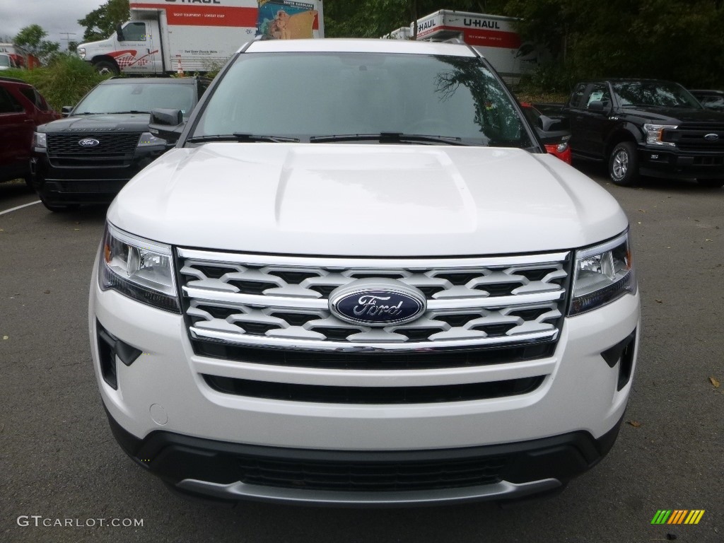 2018 Explorer XLT 4WD - White Platinum / Ebony Black photo #4