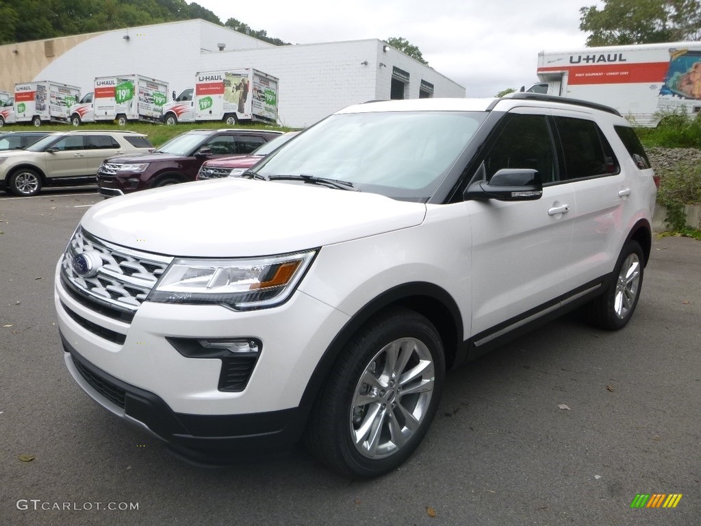 2018 Explorer XLT 4WD - White Platinum / Ebony Black photo #5