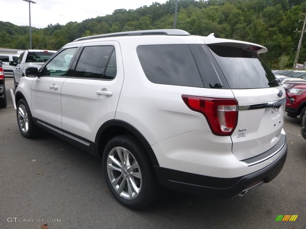 2018 Explorer XLT 4WD - White Platinum / Ebony Black photo #6