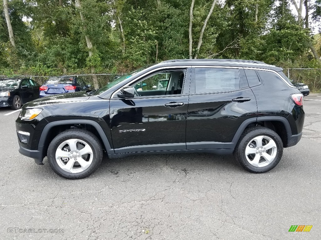 Diamond Black Crystal Pearl 2019 Jeep Compass Latitude 4x4 Exterior Photo #129561210