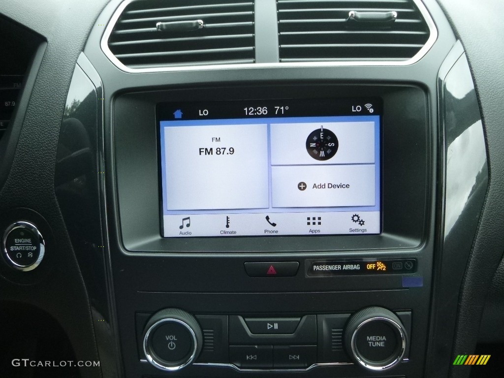 2018 Explorer XLT 4WD - White Platinum / Ebony Black photo #15