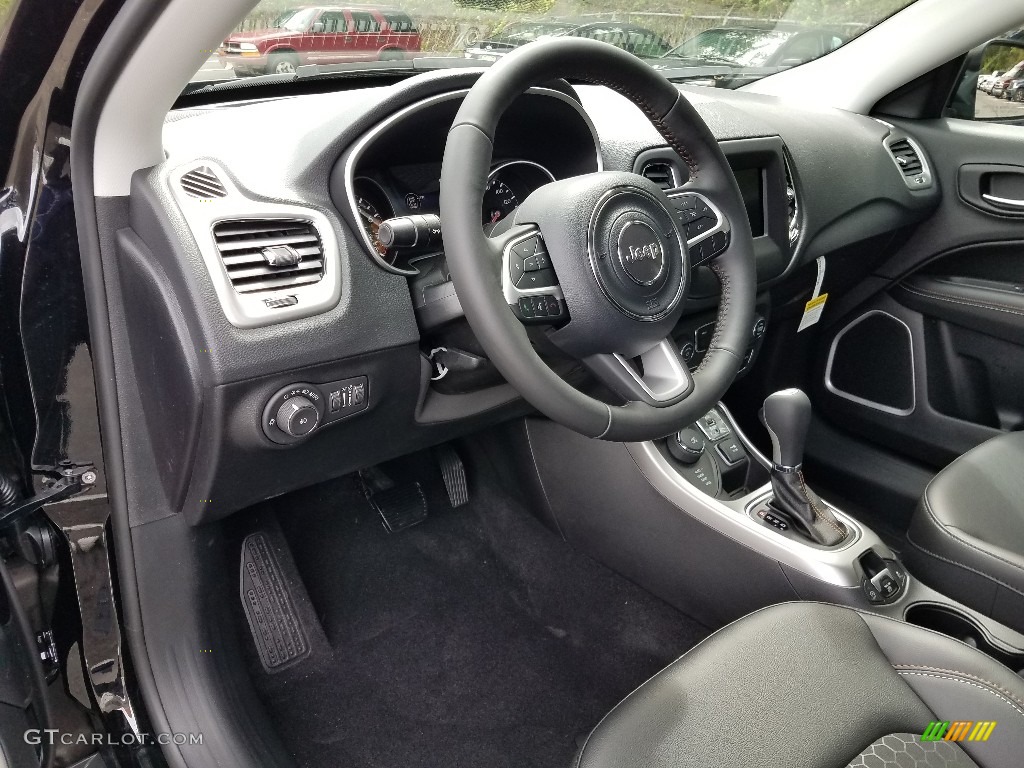 Black Interior 2019 Jeep Compass Latitude 4x4 Photo #129561327