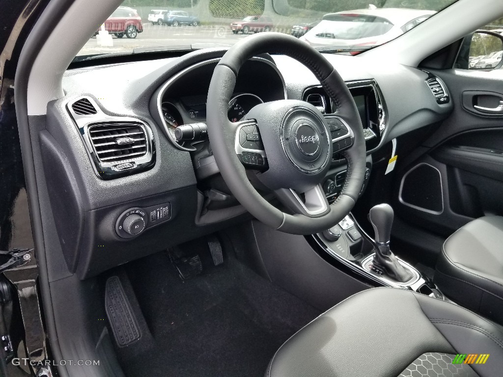 Black Interior 2019 Jeep Compass Altitude 4x4 Photo #129561609
