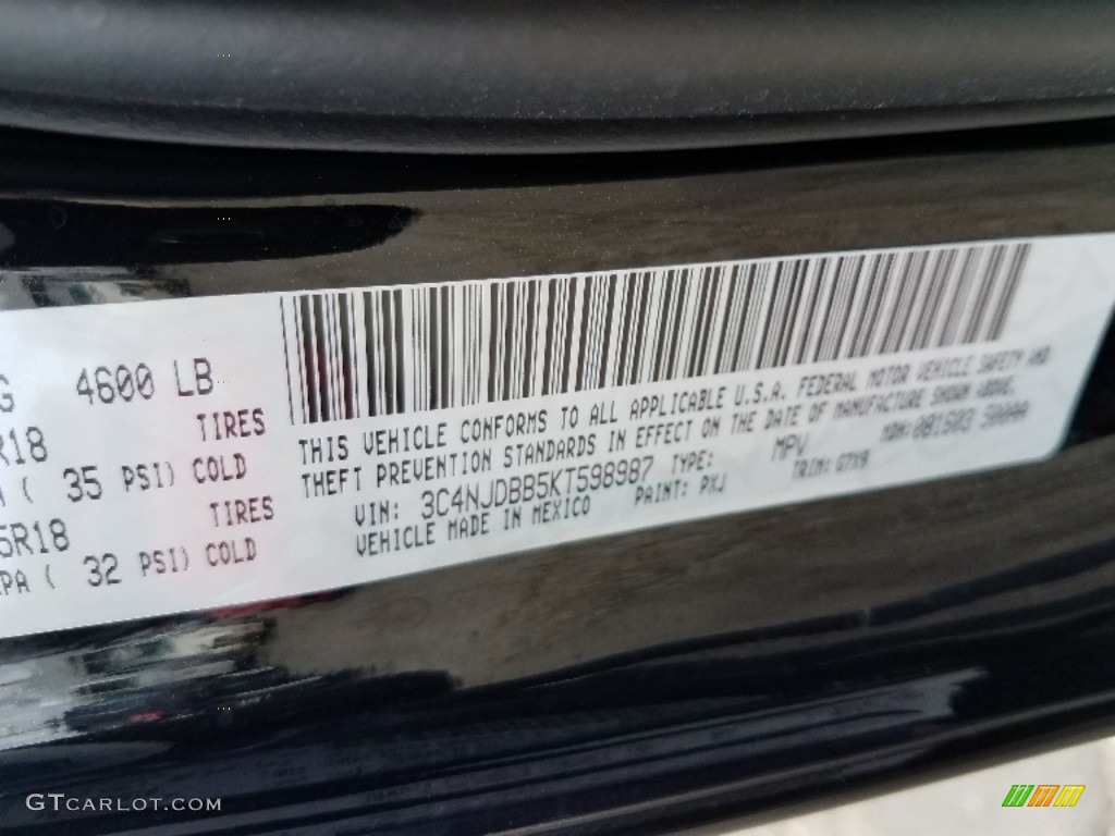 2019 Compass Color Code PXJ for Diamond Black Crystal Pearl Photo #129561666