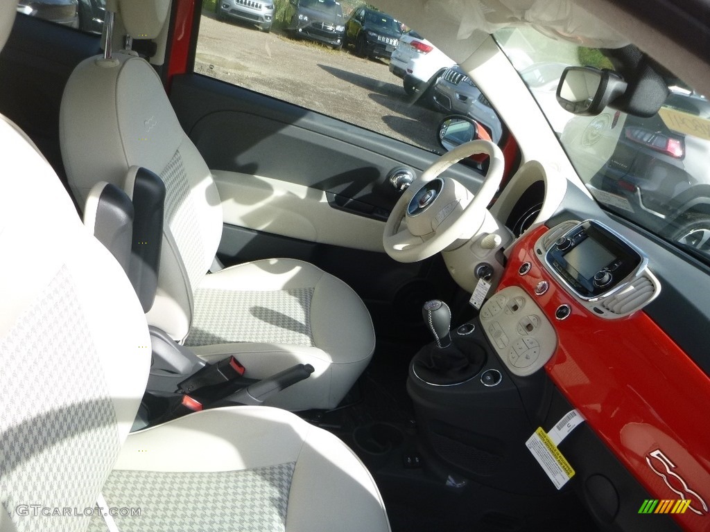 Ivory (Avorio) Interior 2018 Fiat 500 Pop Photo #129562140