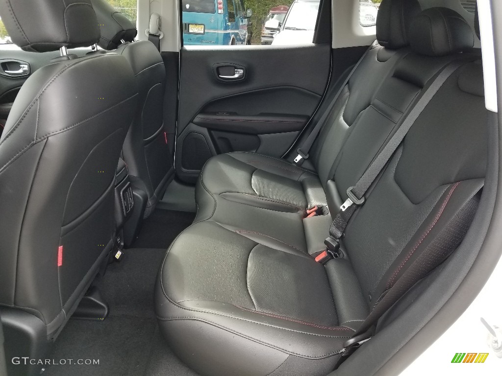 Black/Ruby Interior 2019 Jeep Compass Trailhawk 4x4 Photo #129562404