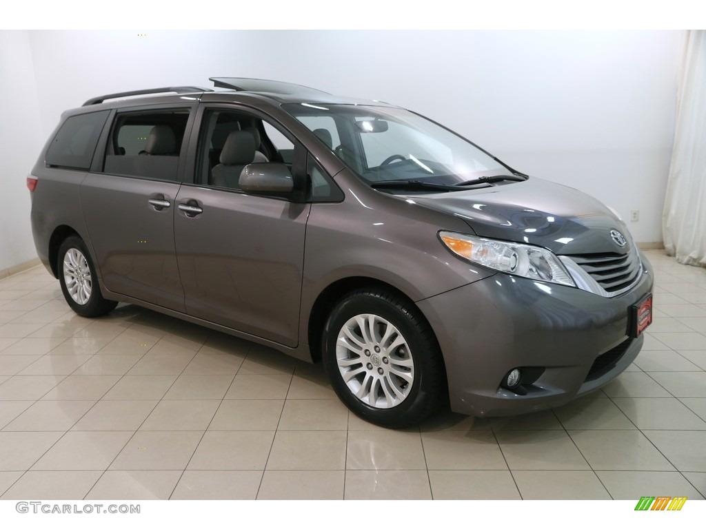 2015 Sienna XLE - Predawn Gray Mica / Ash photo #1